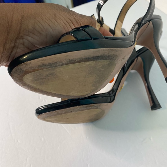 PRADA Embellished T-Strap Heels size 7.5 - Picture 5 of 14